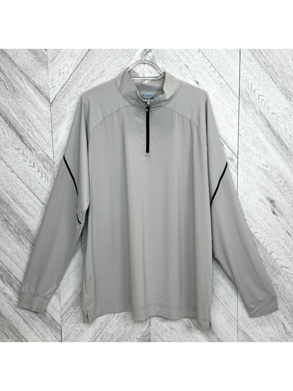 FootJoy FJ Tempo Series Golf Quarter Zip Pullover Mens XL Gray Performance